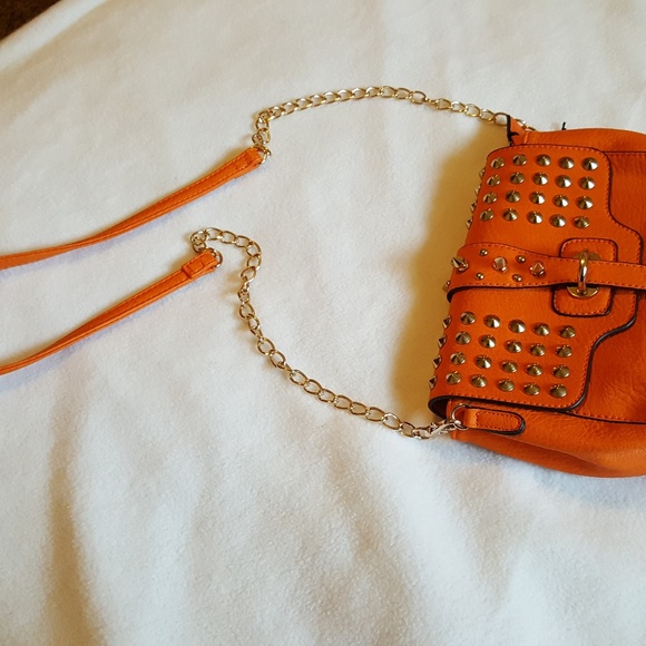 Urban Expressions orange certified vegan Crossbody - Picture 6 of 7